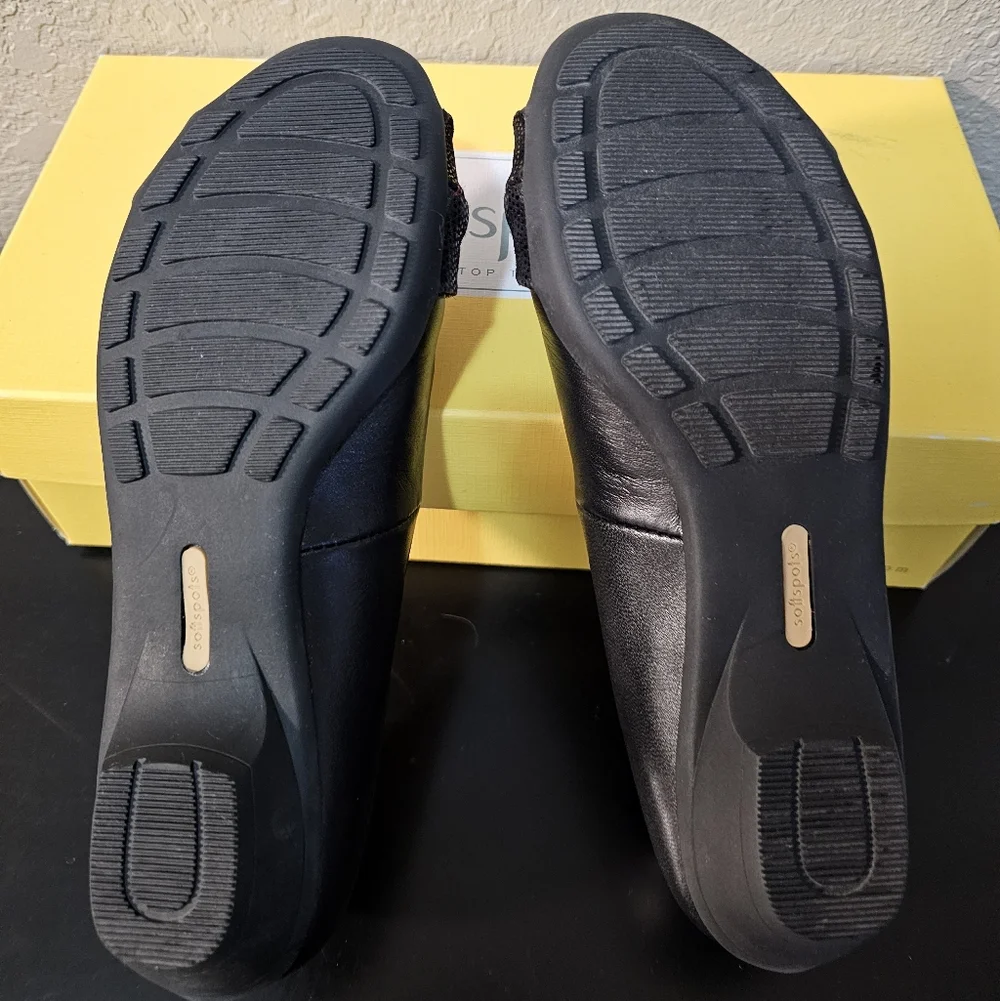 Softspots Black Women's Flats - Picture 4 of 5